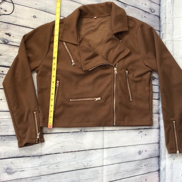 🔥Bellelilly Zipper Turn Down Collar Jacket - Picture 5 of 9